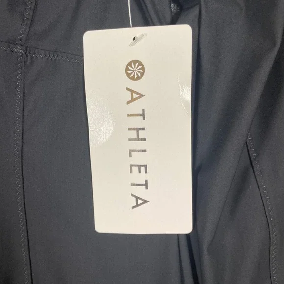 New Athleta Pacifica II Coverup Hooded Long Sleeve Black Sun Protection Size S - Picture 4 of 11